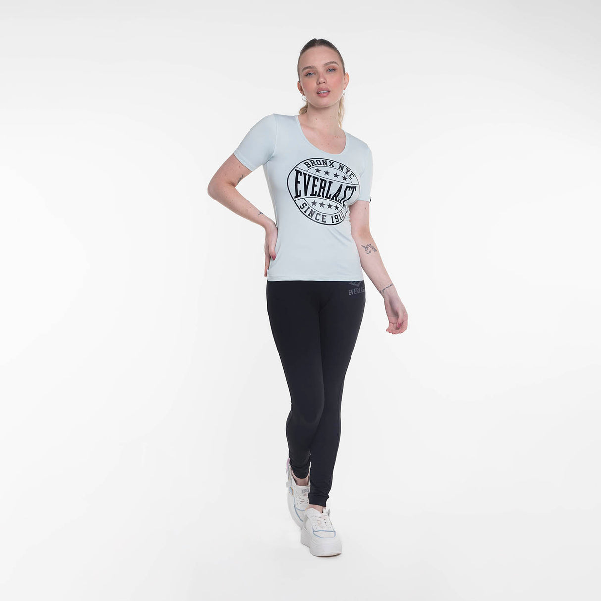 Polera M/C Basic Two Menta Everlast