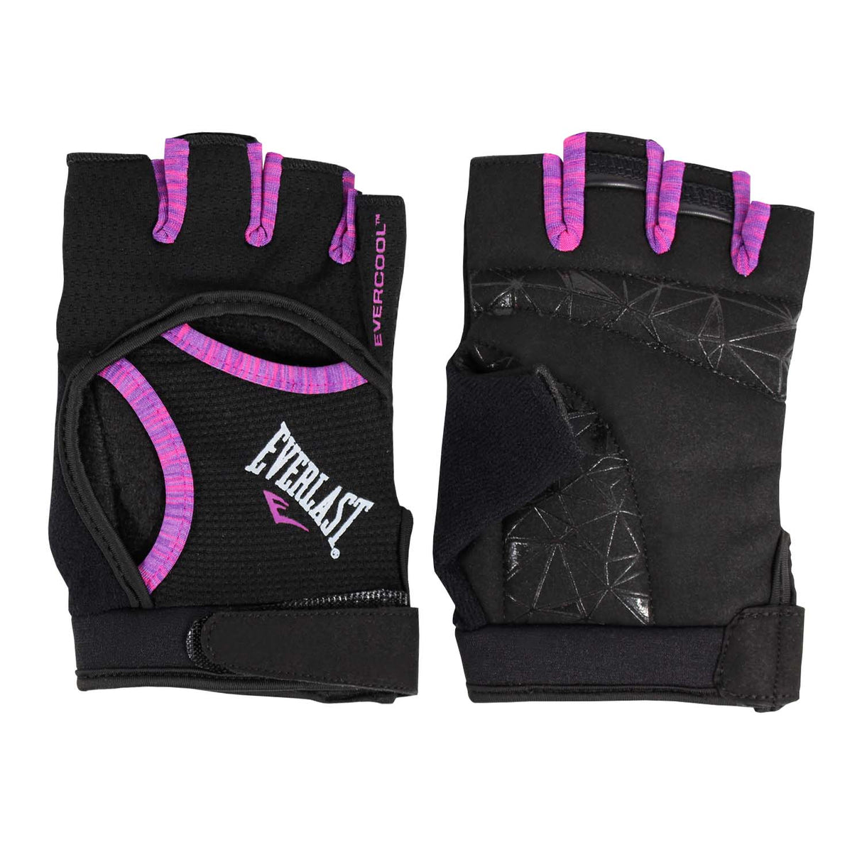 Guantes Fitness Vento Negro/Rosado Mujer Everlast
