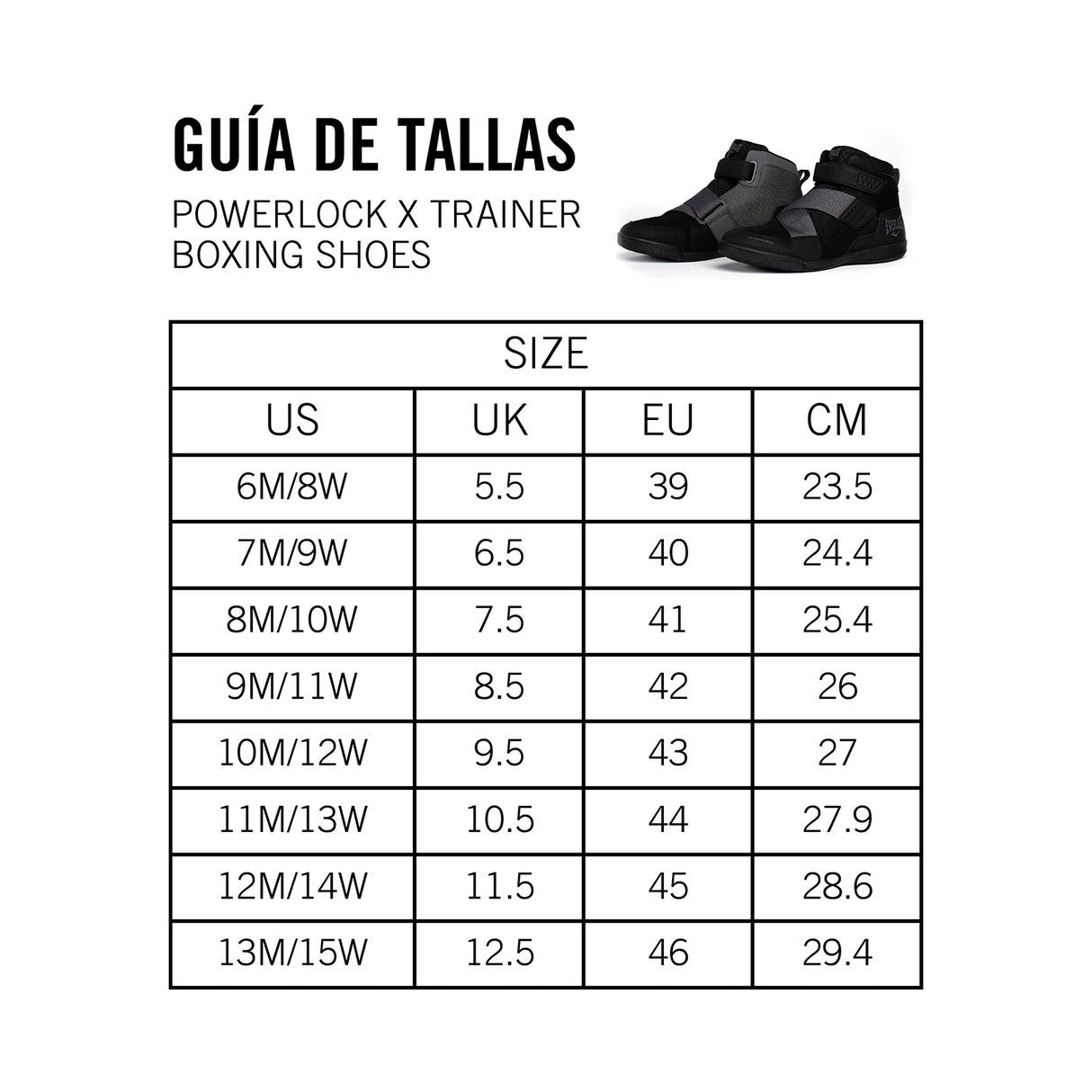 Zapatillas Powerlock X Trainer Everlast Negro