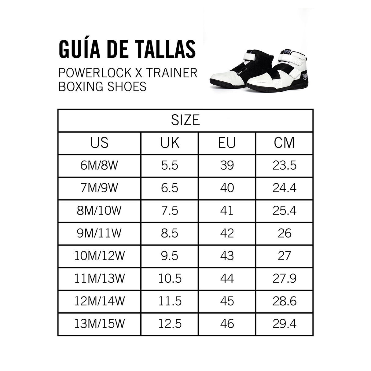 Zapatillas Powerlock X Trainer Everlast Blanco