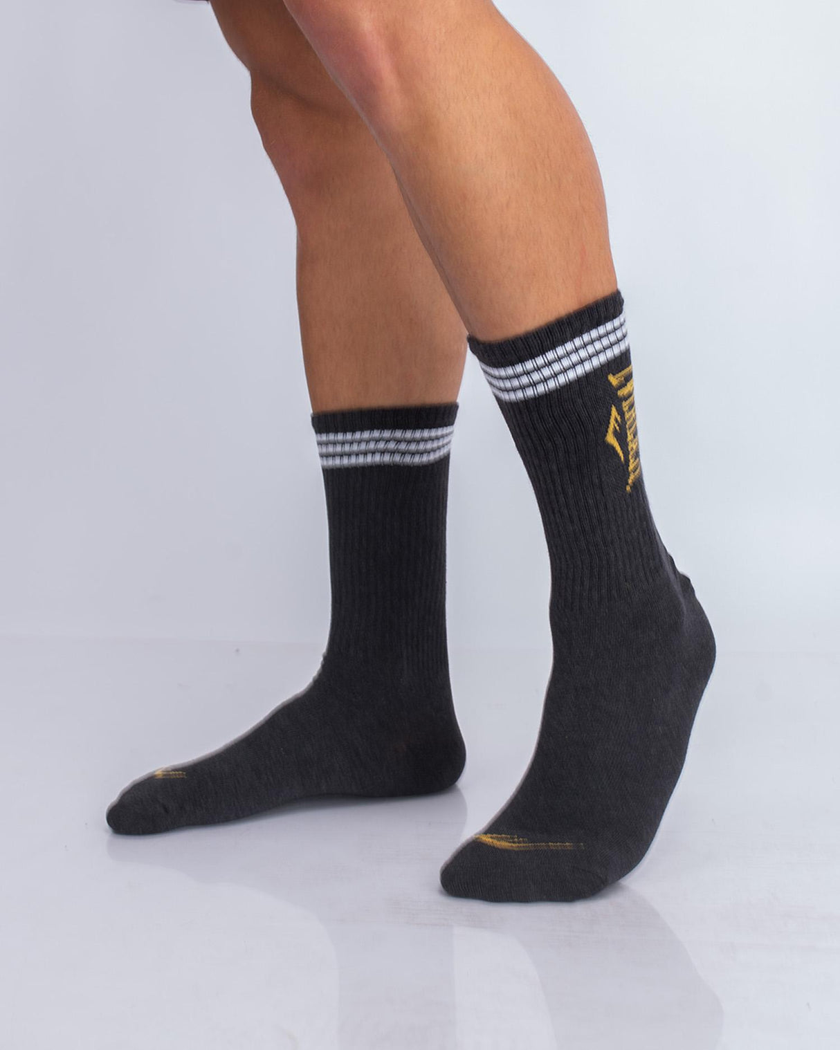 Tripack Calcetines Roma Amarillo-Negro-Gris Everlast