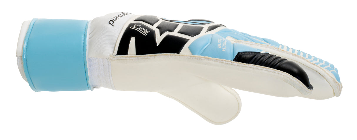 Guante de Arquero Eliminator Soft Rf Negro/Celeste/Blanco