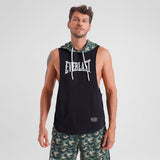 Polera Hood Round Everlast Negro Camo