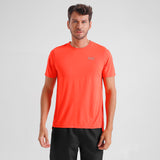 Polera M/C Running Box Flame Orange Everlast