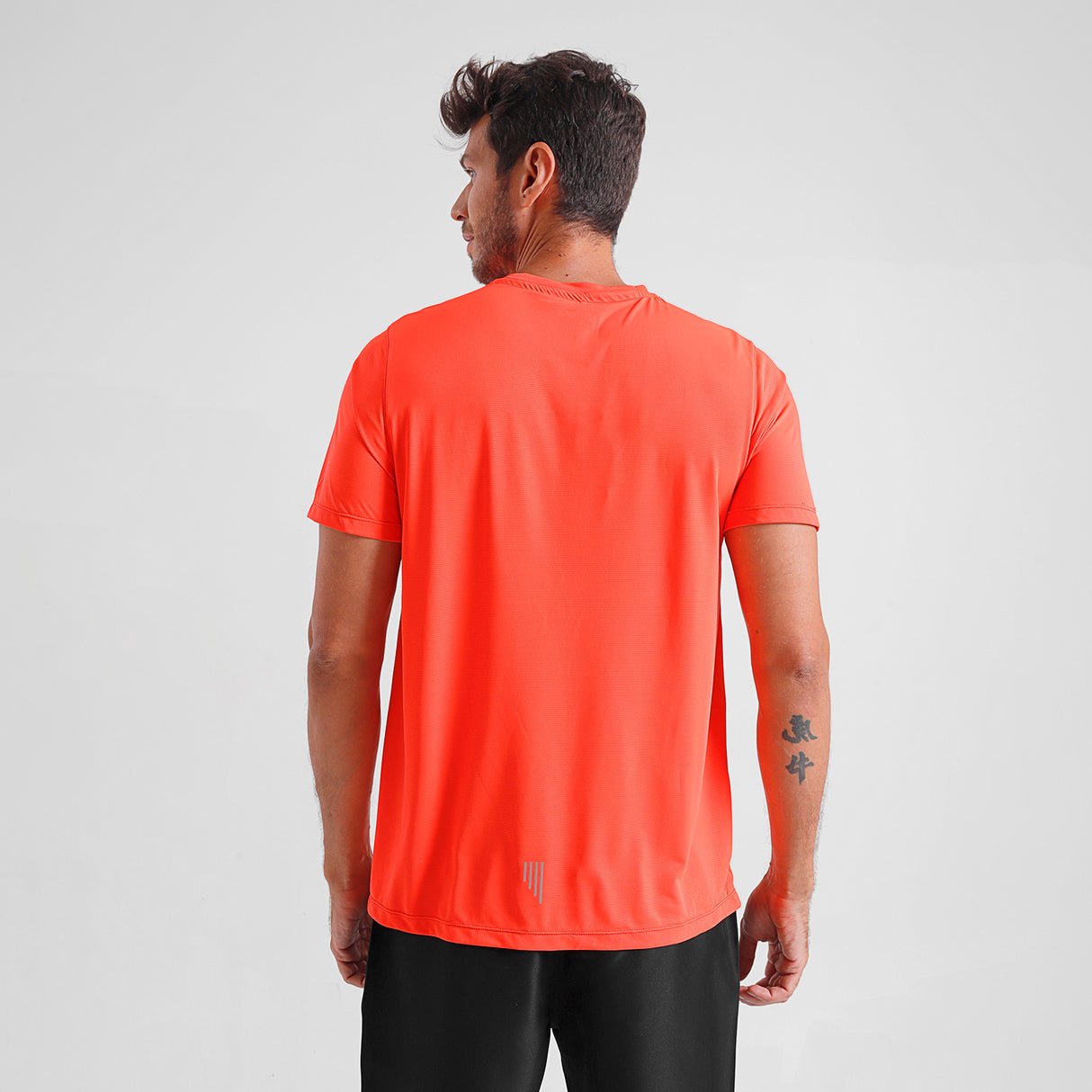 Polera M/C Running Box Flame Orange Everlast