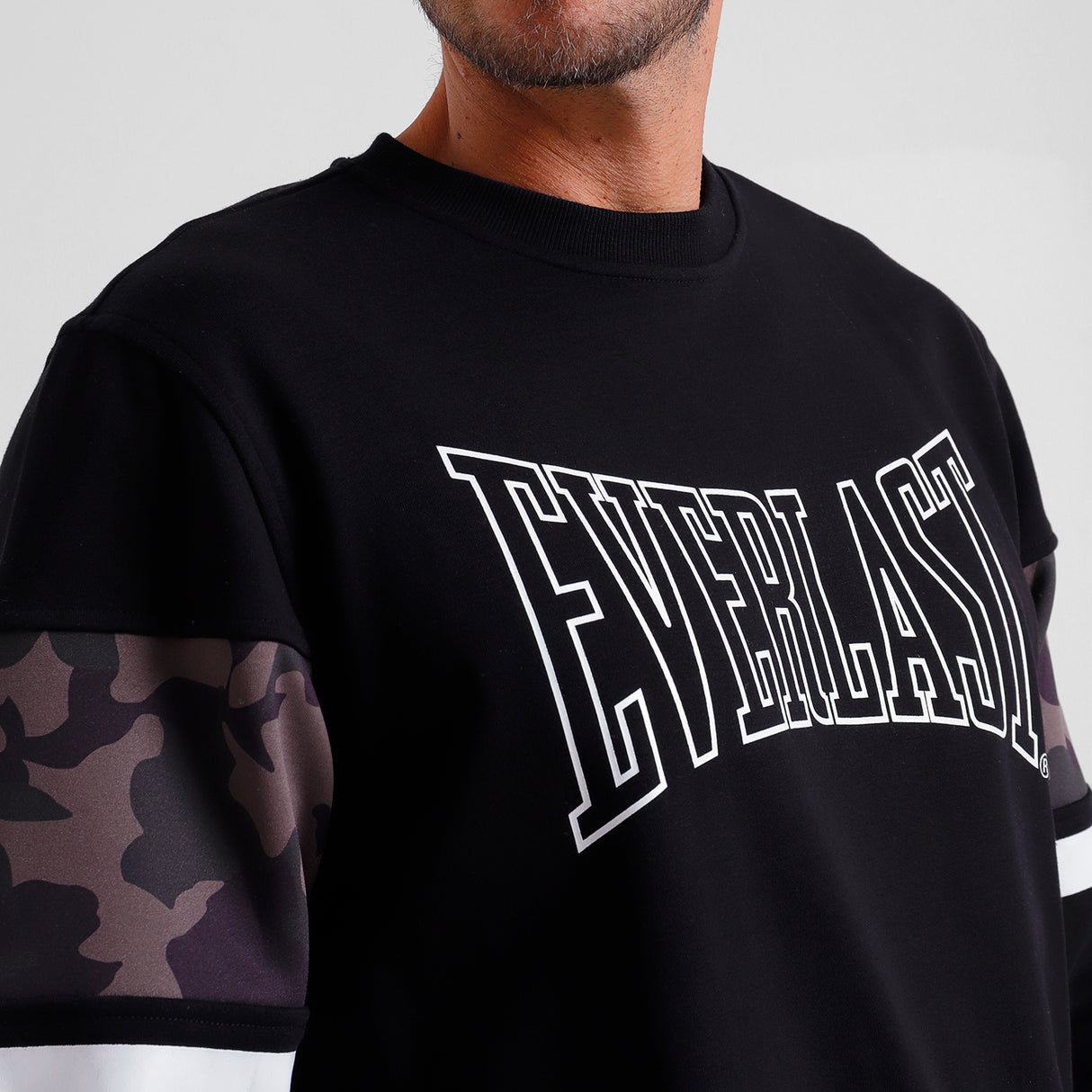 Polerón Crochet Everlast Negro Camo