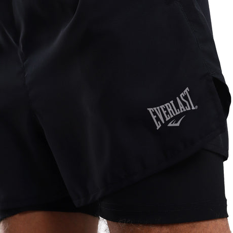 Short Everlast Manila Con Calza 2.0 Negro Hombre