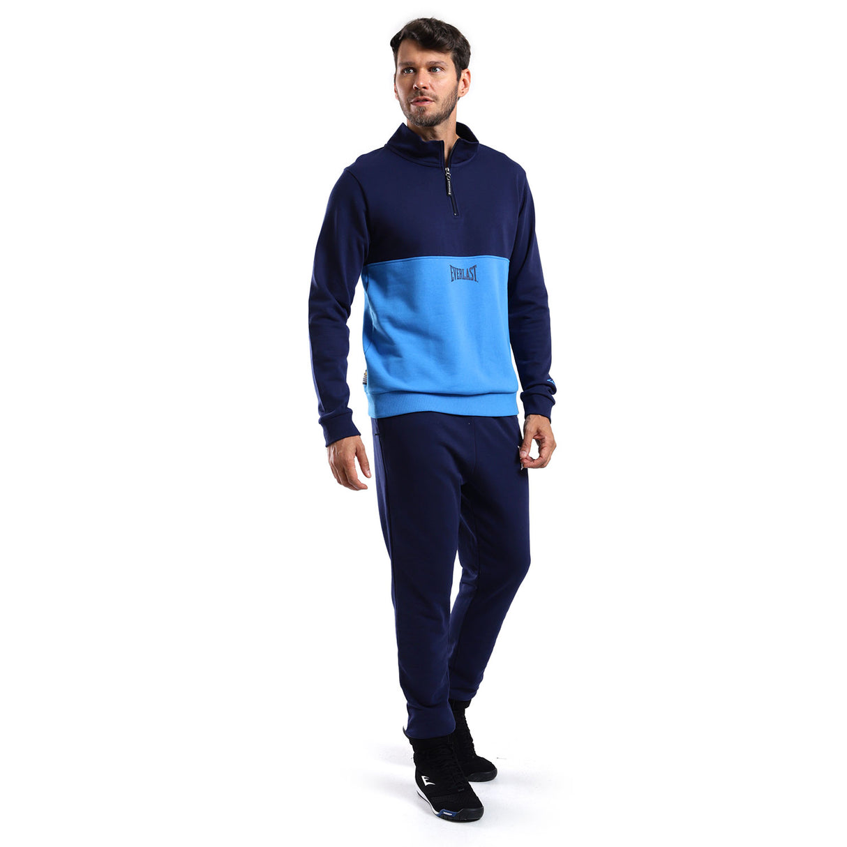 Polerón Hook Qtr Zip CBlock Everlast Azul