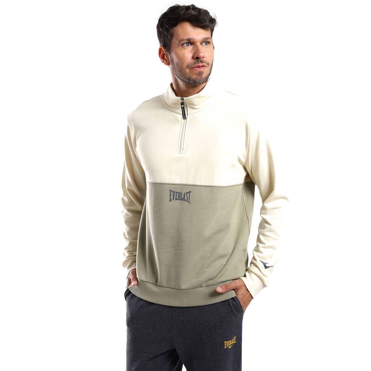 Polerón Hook Qtr Zip Cblock Everlast Ecru