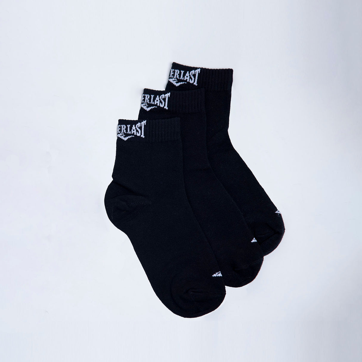 Tripack Calcetines Quarter Negro Everlast