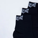 Tripack Calcetines Quarter Negro Everlast