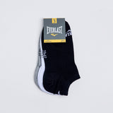 Tripack Calcetines Sneaker Negro-Blanco-Gris Everlast