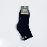 Tripack Calcetines Quarter Negro-Blanco-Gris Everlast