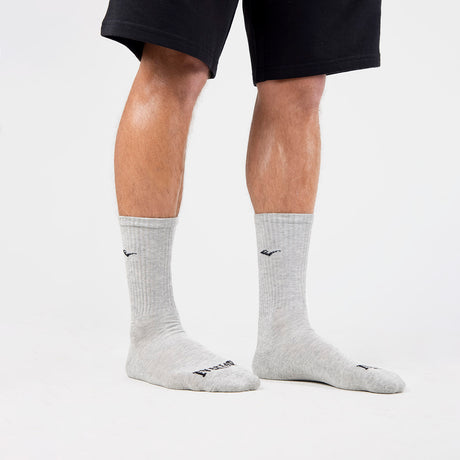 Tripack Calcetines Crew Negro-Blanco-Gris Everlast