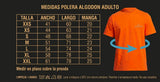 POLERA NARANJA - ESTAMPA UNICA