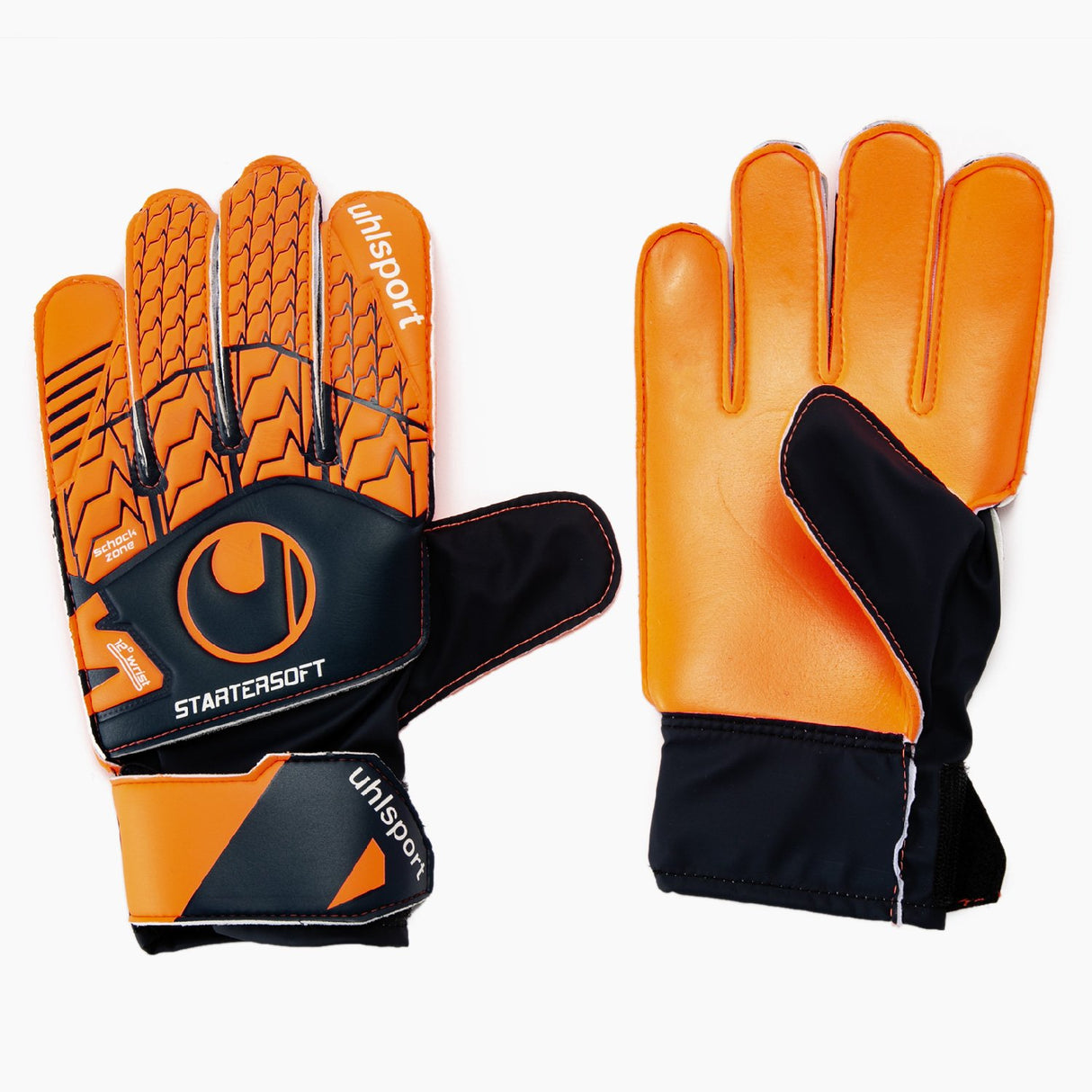 Guantes Arquero Uhl Next Level Starter Soft Naranja/negro Fluor