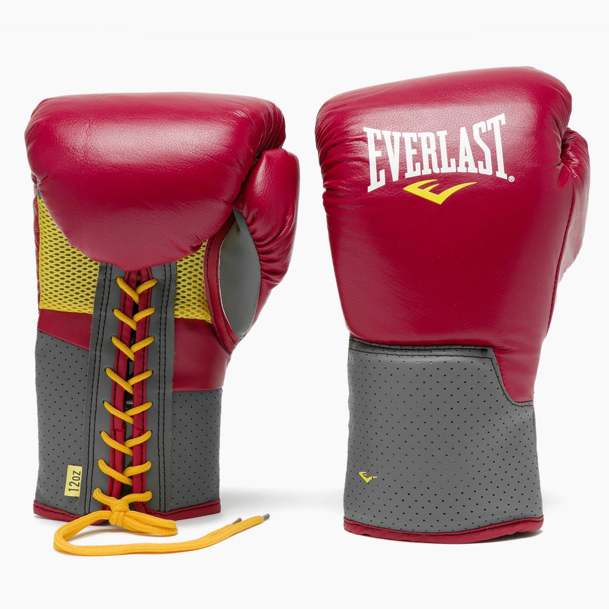 Guantes De Box Everlast Pro Leather Trn Cordones Rojo