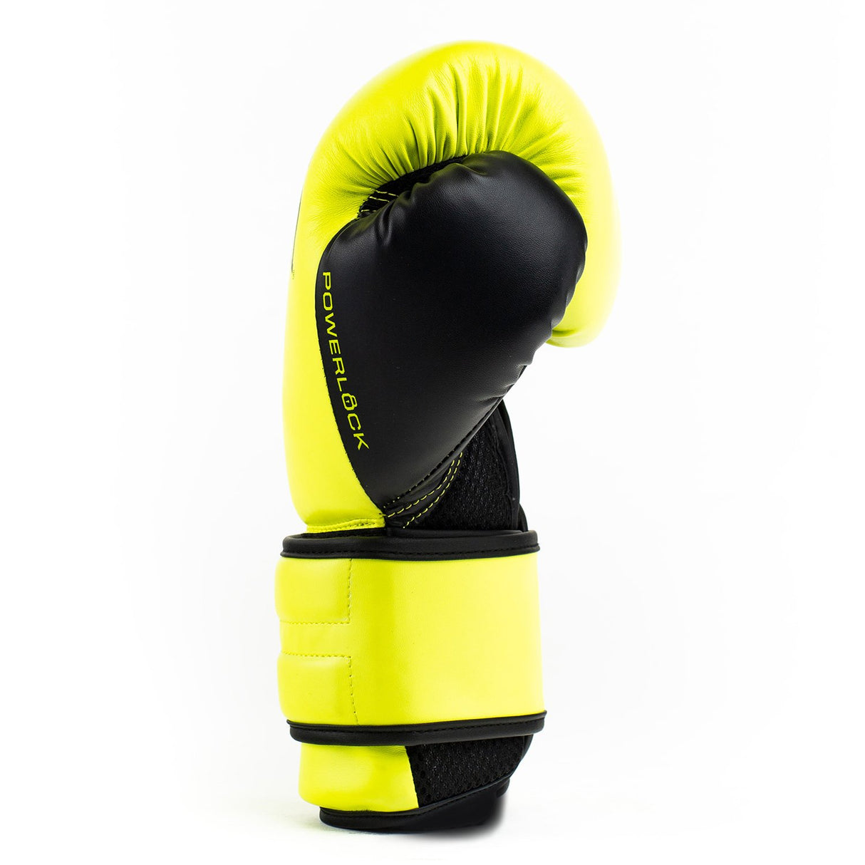 Guantes De Box Powerlock 2 Tr Hook & Loop  Am Neon / Negro