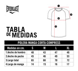 Polera de Compresión Manga Corta Blanco Everlast