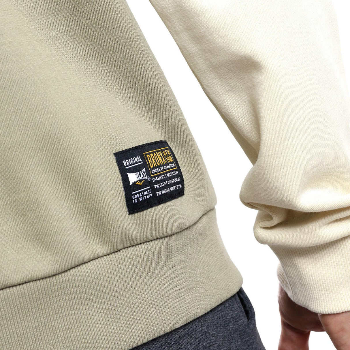 Polerón Hook Qtr Zip Cblock Everlast Ecru