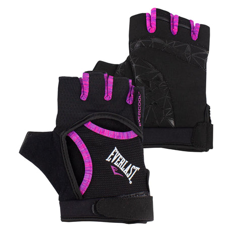 Guantes Fitness Vento Negro/Rosado Mujer Everlast