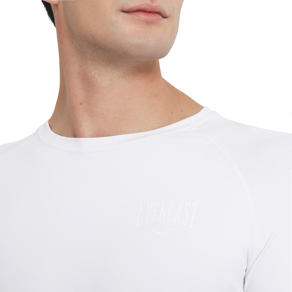 Polera de Compresión Manga Corta Blanco Everlast