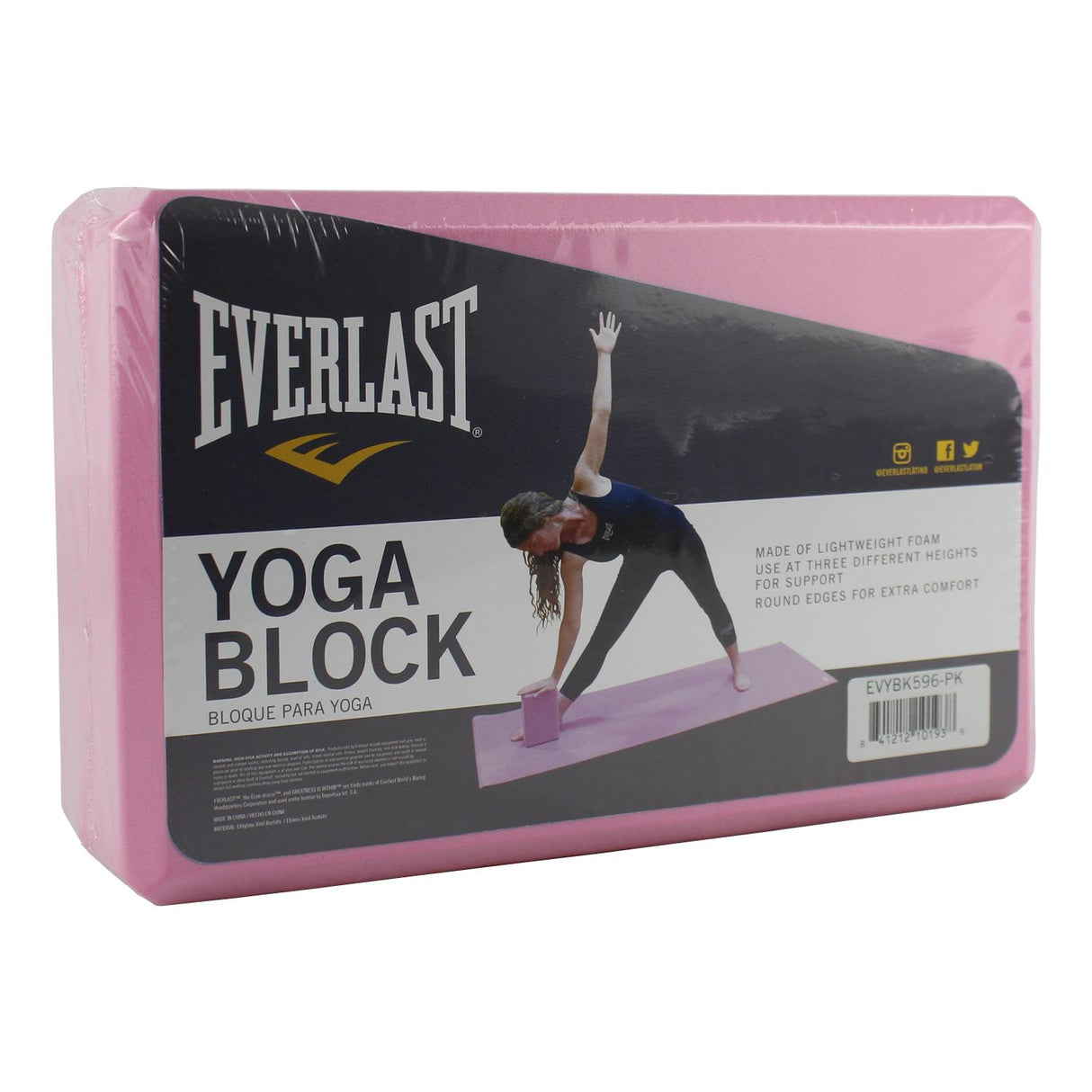 Bloque de Yoga Rosado Everlast –