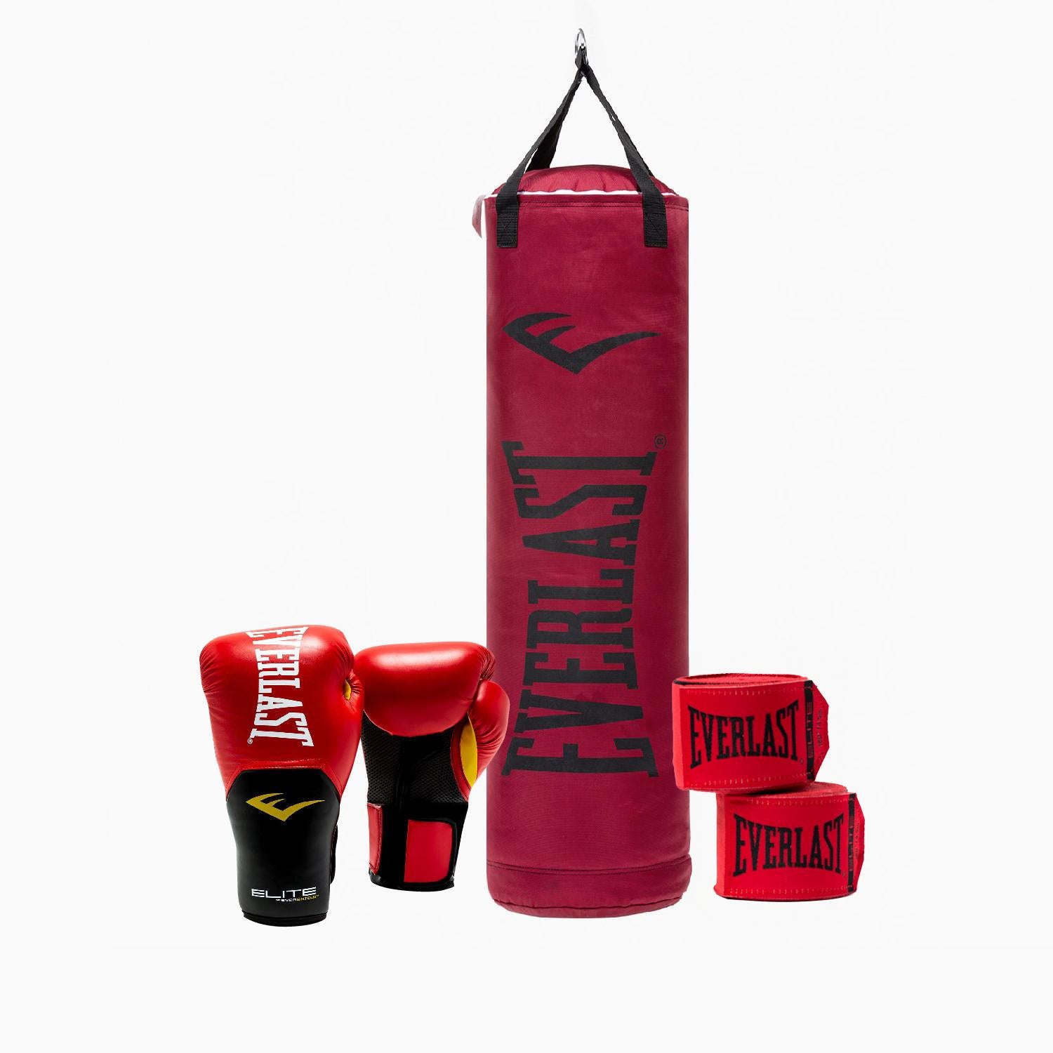 Pack Saco Boxeo Relleno + Guantes + Enganche